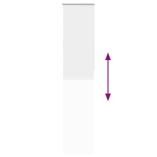 Ролетна щора Blackout бял 45x230 см Ширина на плата 40,7 см