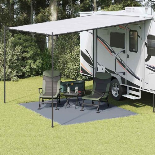 Килим за палатка Синьо и сиво 300 x 250 cm Полиетилен