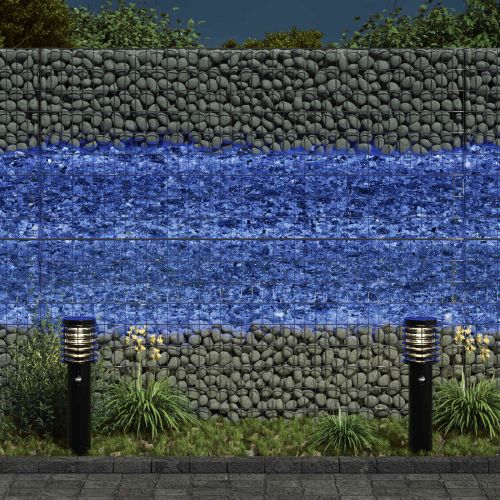 Градински камъни Синьо 12 cm Стъкло