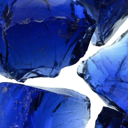 Градински камъни Синьо 12 cm Стъкло