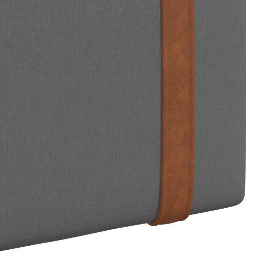 Висяща табла Едноцветен Тъмен сив 90 x 55 x 5 см Антично PU