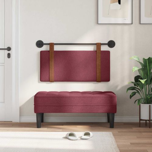 Висяща табла Едноцветен Виненочервен 90 x 55 x 5 см Антично PU