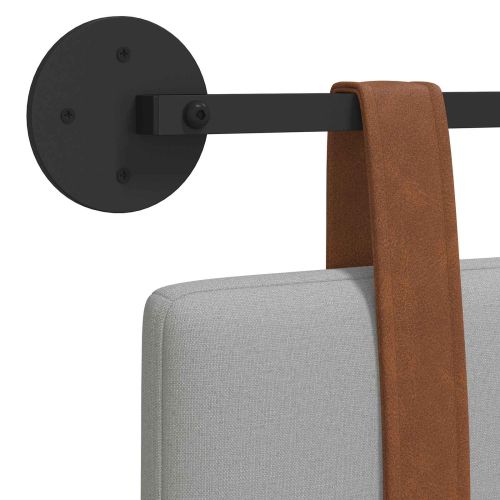 Висяща табла Едноцветен Облачно сиво 100 x 55 x 5 см Антично PU