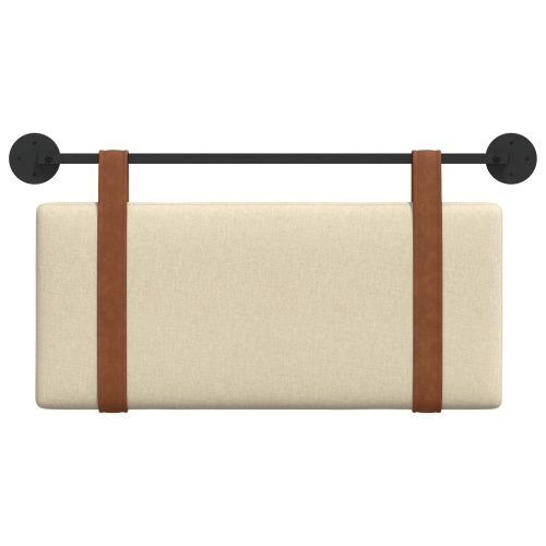 Висяща табла Монтиране на стена Крем 100 x 55 x 5 см Антично PU