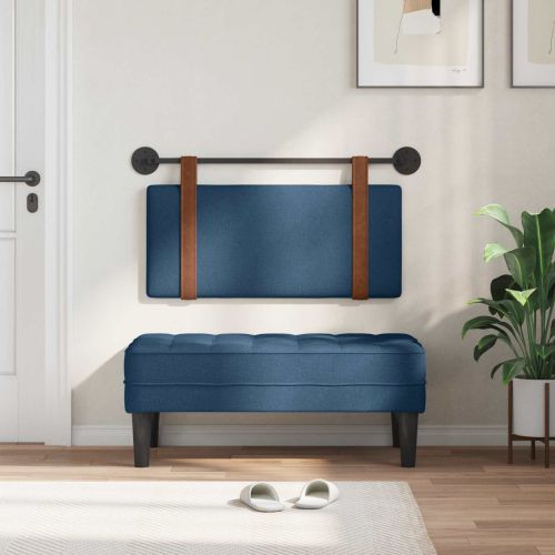 Висяща табла Едноцветен Синьо 100 x 55 x 5 см Антично PU