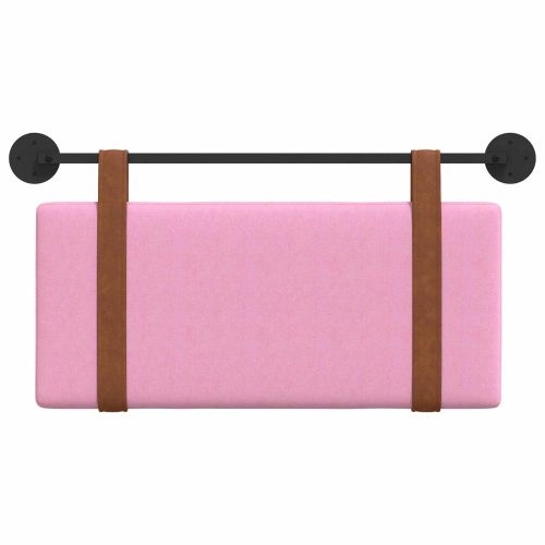 Висяща табла Едноцветен Розово 100 x 55 x 5 см Антично PU