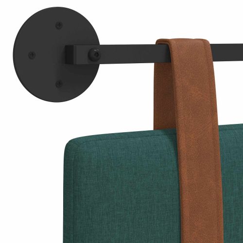 Висяща табла Едноцветен Тъмен зелен 110 x 55 x 5 см Антично PU