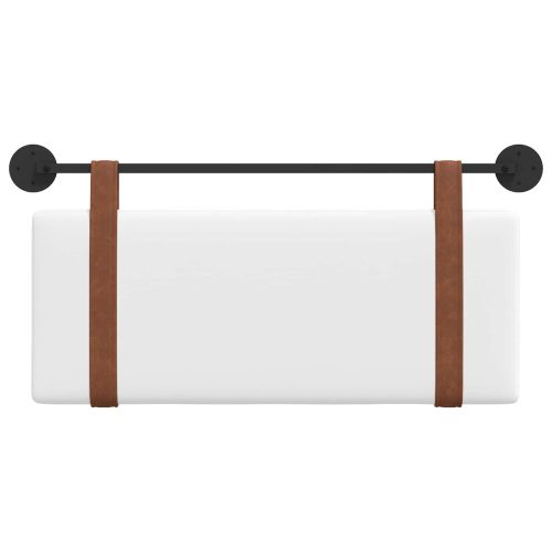 Висяща табла Монтиране на стена Бял 110 x 55 x 5 см Антично PU