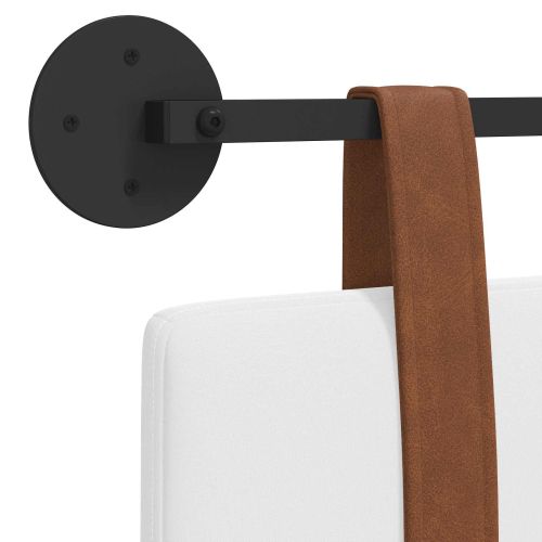 Висяща табла Монтиране на стена Бял 110 x 55 x 5 см Антично PU