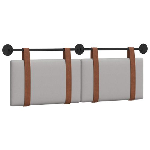 Висяща табла Едноцветен Облачно сиво 130 x 55 x 5 см Антично PU