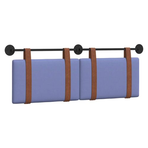 Висяща табла Едноцветен Дънково син 130 x 55 x 5 см Антично PU