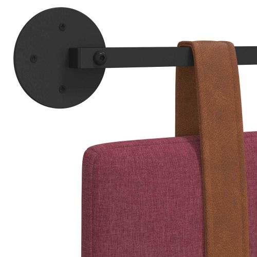 Висяща табла Едноцветен Виненочервен 150 x 55 x 5 см Антично PU