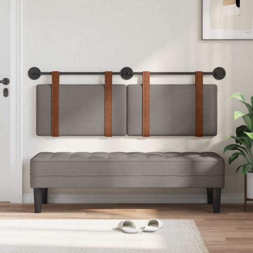 Висяща табла Едноцветен Таупе 150 x 55 x 5 см Антично PU