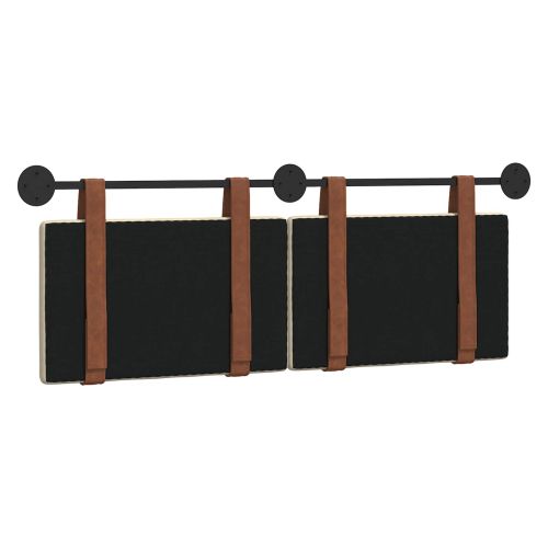 Висяща табла Монтиране на стена Крем 150 x 55 x 5 см Антично PU