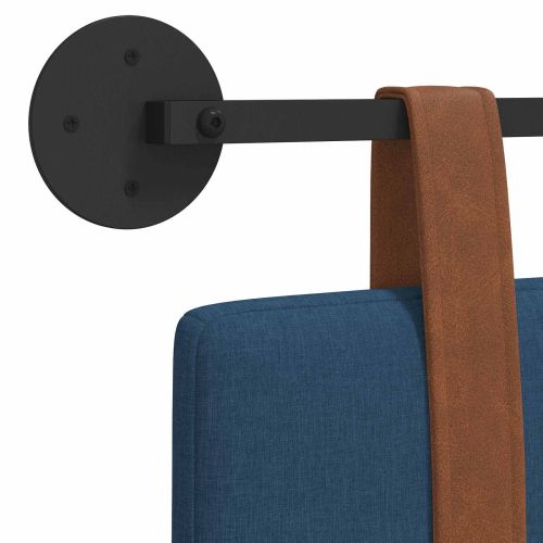 Висяща табла Едноцветен Синьо 150 x 55 x 5 см Антично PU