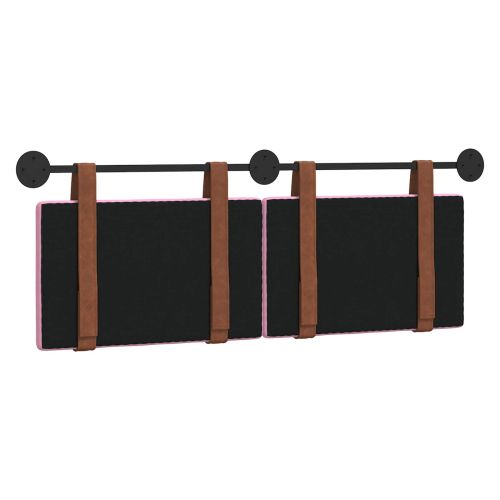 Висяща табла Едноцветен Розово 150 x 55 x 5 см Антично PU