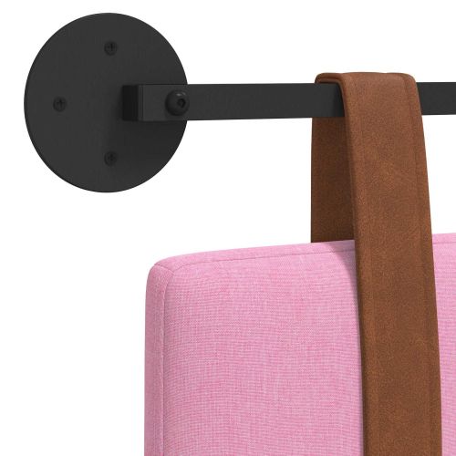 Висяща табла Едноцветен Розово 150 x 55 x 5 см Антично PU