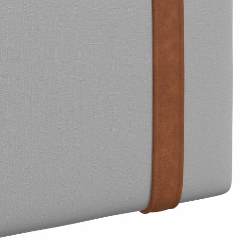 Висяща табла Едноцветен Облачно сиво 190 x 55 x 5 см Антично PU