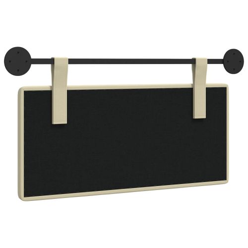 Висяща табла Монтиране на стена Крем 100 x 55 x 5 см Изкуствена