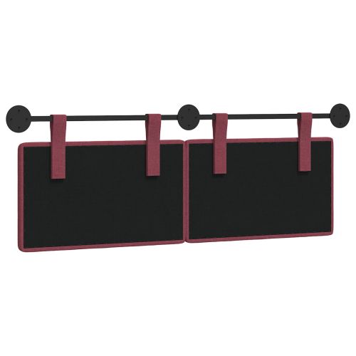 Висяща табла Виненочервен 130 x 55 x 5 см текстил