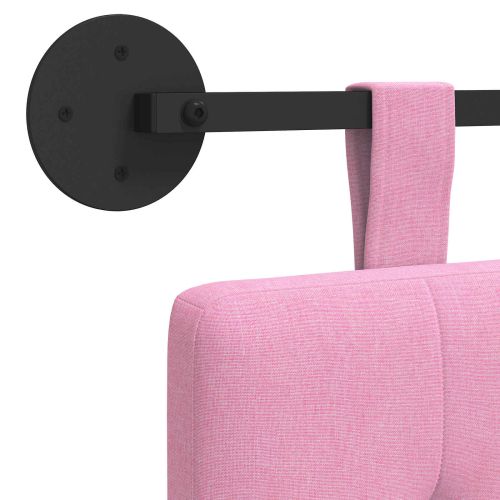 Висяща табла Монтиране на стена Розово 130 x 55 x 5 см текстил