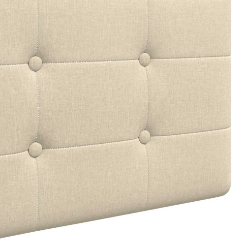 Висяща табла Монтиране на стена Крем 210 x 55 x 5 см текстил