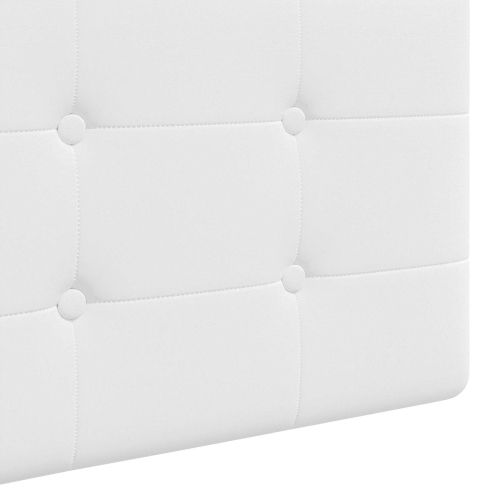 Висяща табла Монтиране на стена Бял 210 x 55 x 5 см текстил