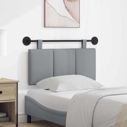 Висяща табла На райета Светлосиво 90 x 55 x 5 см текстил