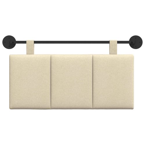 Висяща табла Монтиране на стена Крем 90 x 55 x 5 см текстил