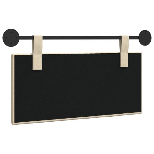 Висяща табла Монтиране на стена Крем 90 x 55 x 5 см текстил