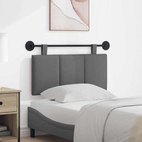 Висяща табла На райета Тъмен сив 100 x 55 x 5 см текстил