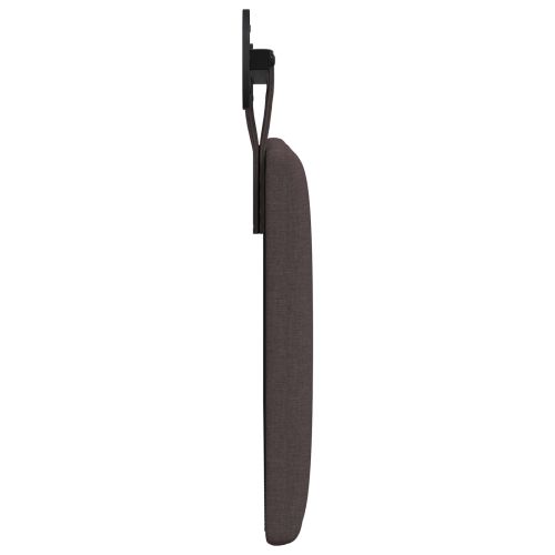 Висяща табла На райета Тъмен кафяв 100 x 55 x 5 см текстил