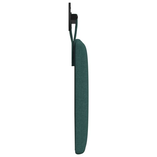 Висяща табла На райета Тъмен зелен 100 x 55 x 5 см текстил