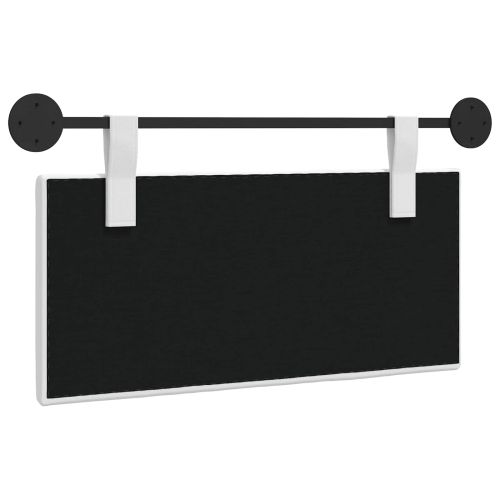 Висяща табла Монтиране на стена Бял 100 x 55 x 5 см текстил