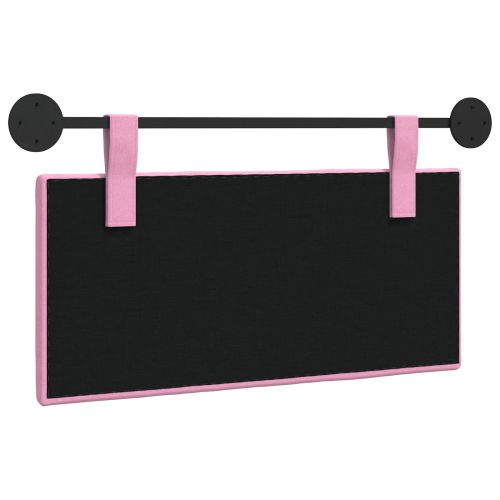 Висяща табла Монтиране на стена Розово 100 x 55 x 5 см текстил