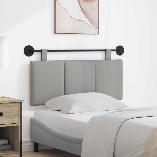 Висяща табла На райета Облачно сиво 110 x 55 x 5 см текстил