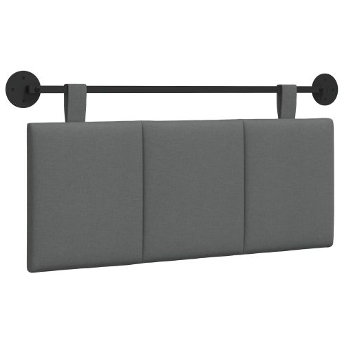 Висяща табла На райета Тъмен сив 110 x 55 x 5 см текстил