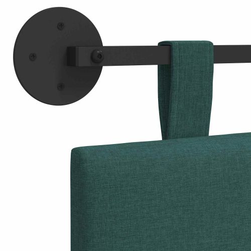 Висяща табла На райета Тъмен зелен 110 x 55 x 5 см текстил