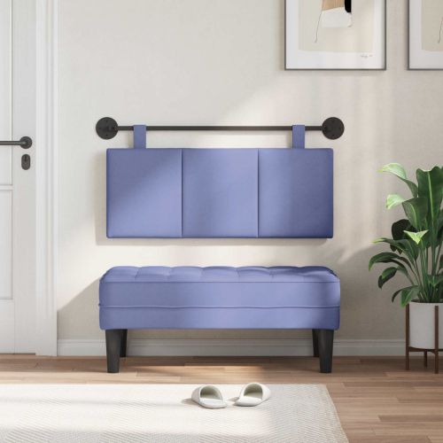 Висяща табла На райета Дънково син 110 x 55 x 5 см текстил