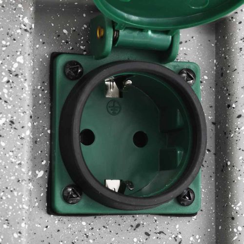 Градински разклонител със сензор за здрач, пластмаса