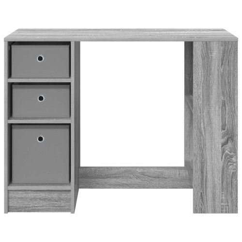 Бюро с чекмедже Сив Сонома 100 x 40 x 75 cm Инженерно дърво