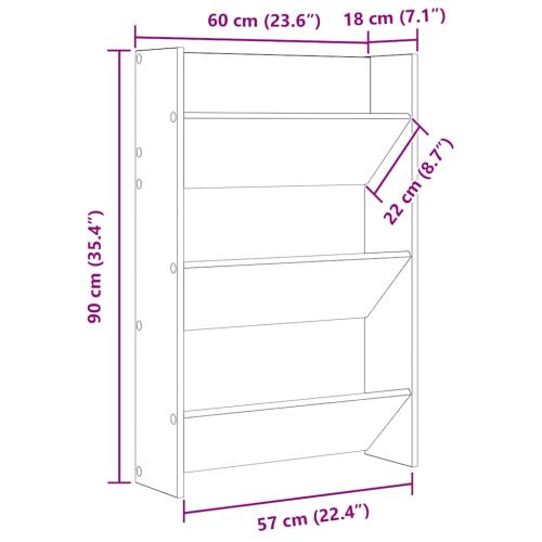 Шкафове за обувки 2 бр черен гланц 60x18x90 см инженерно дърво