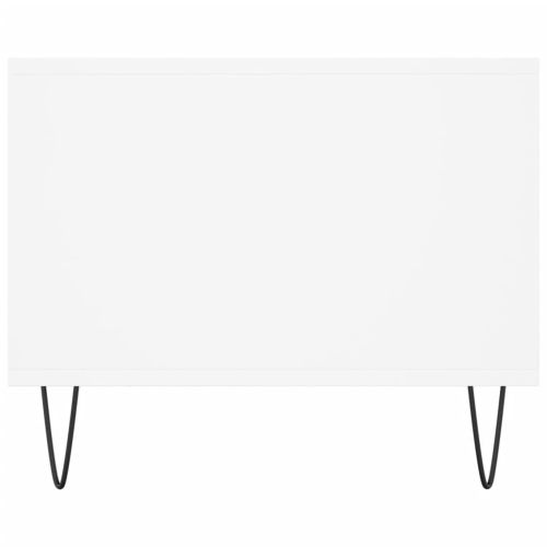 Кафе маса, бяла, 90x50x40 см, инженерно дърво