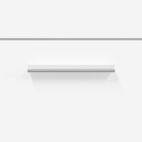 Шкаф за баня с огледало, бял, инженерно дърво