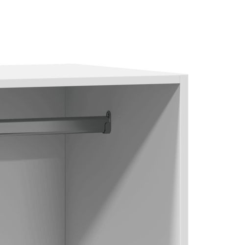 Гардероб, бял, 48x41x102 см, инженерно дърво