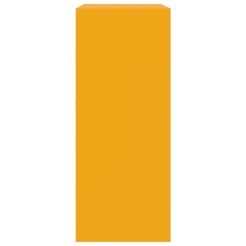 Висок шкаф, горчица жълто, 67x39x95 см, стомана