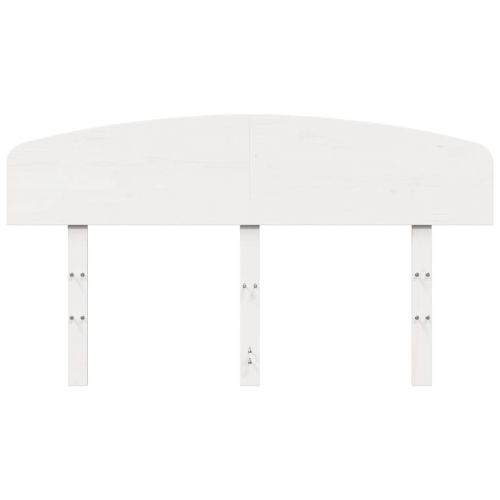 Горна табла, бяла, 150 см, масивно дърво бор