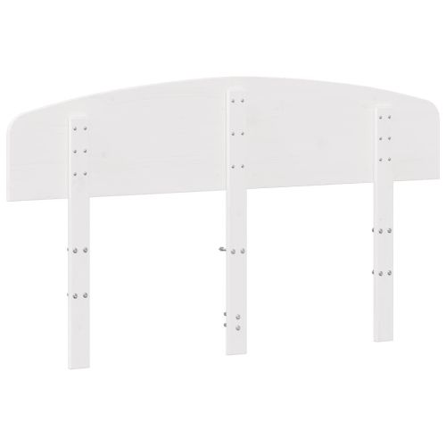 Горна табла, бяла, 150 см, масивно дърво бор