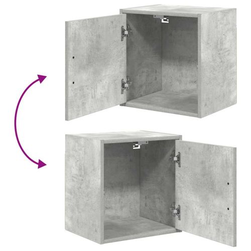 Гаражен стенен шкаф Бетон Сив Инженерна дървесина