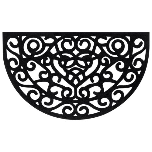 Изтривалка за врата полукръгла 45x75 см гума